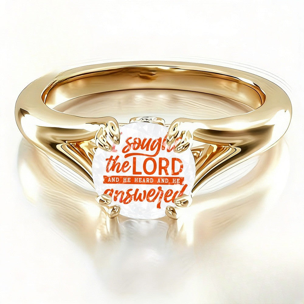 Scripture Glass Dome Ring