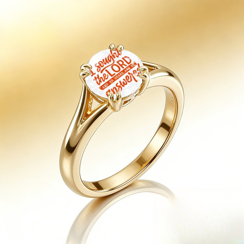Scripture Glass Dome Ring