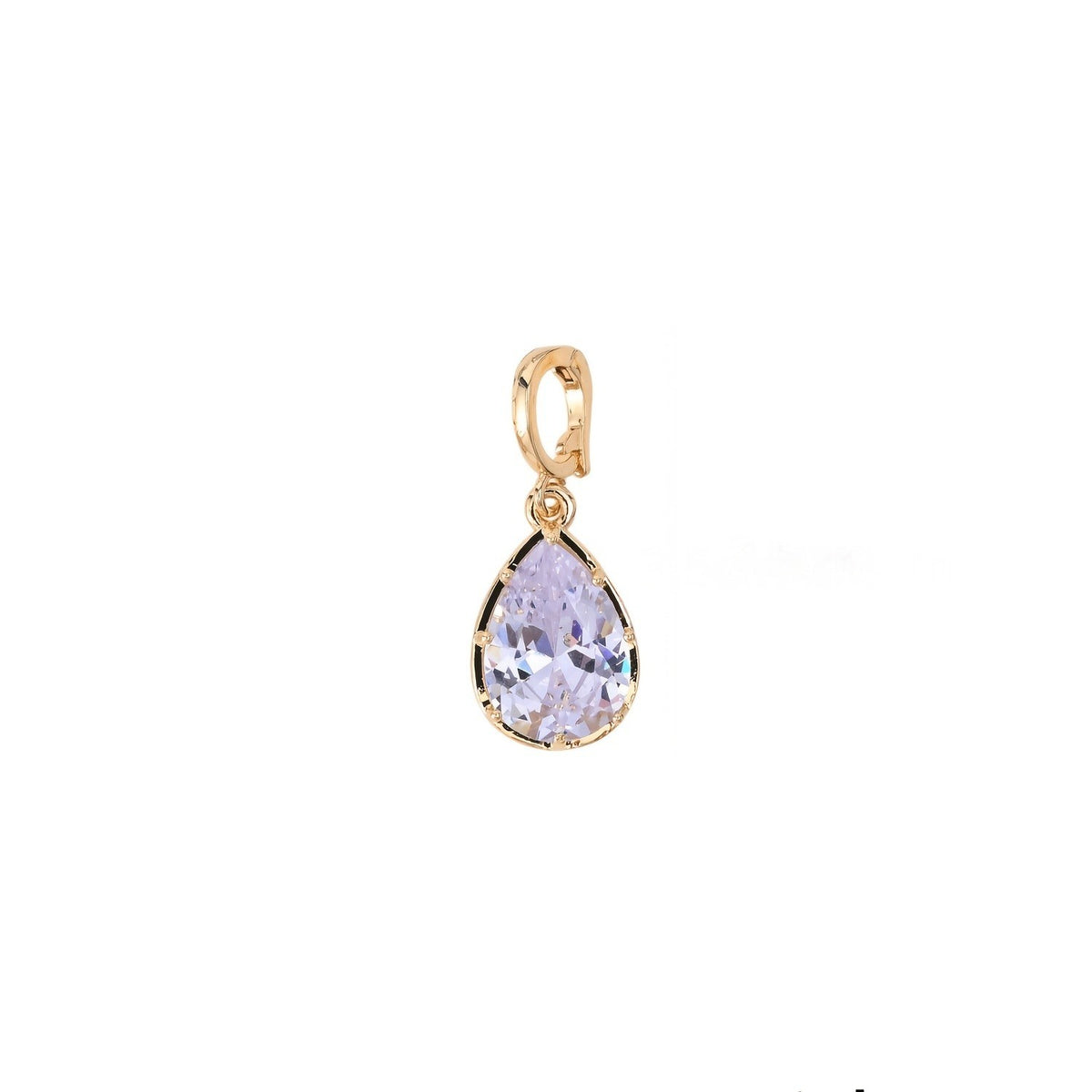 Mixed Cut Crystal Charm Necklace
