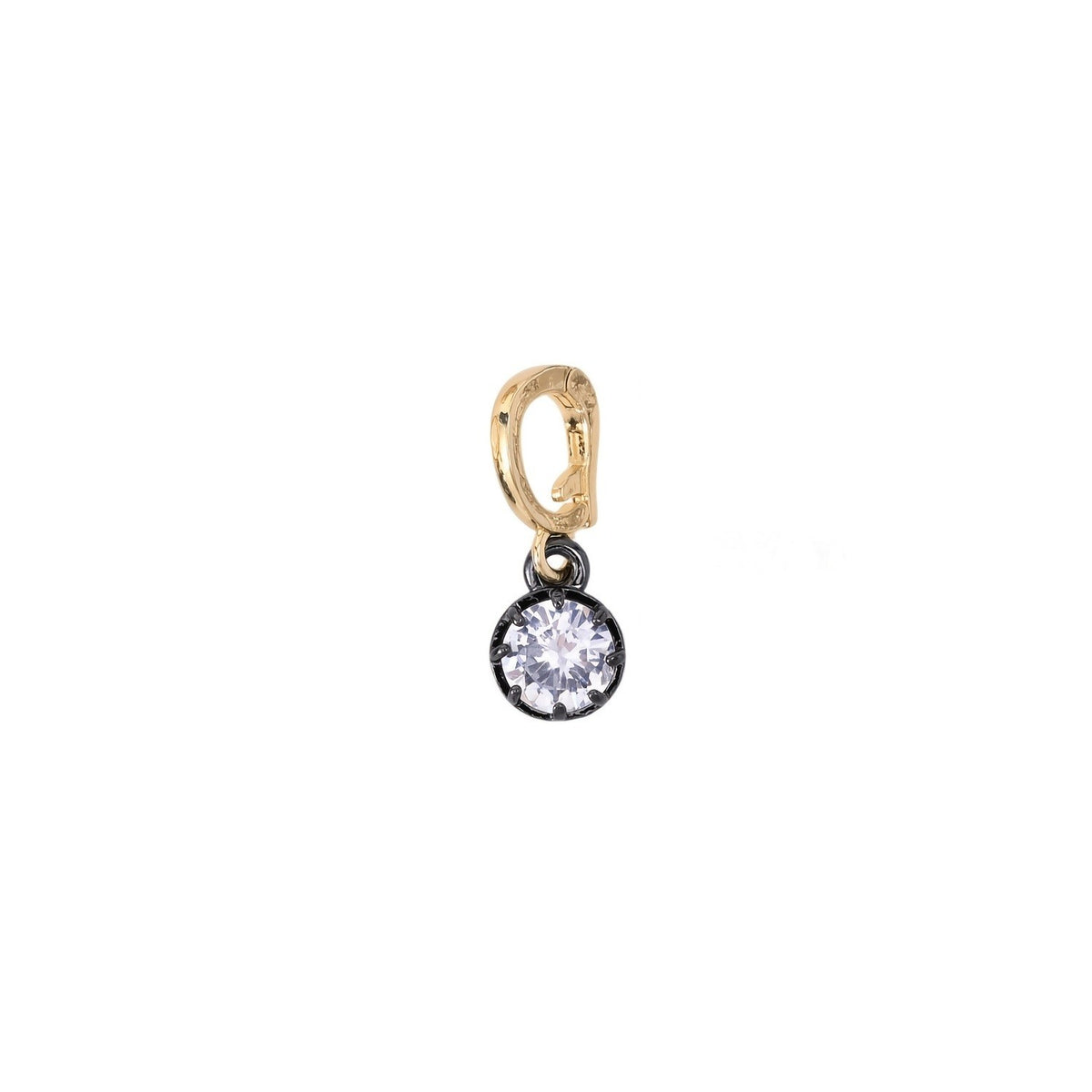 Mixed Cut Crystal Charm Necklace
