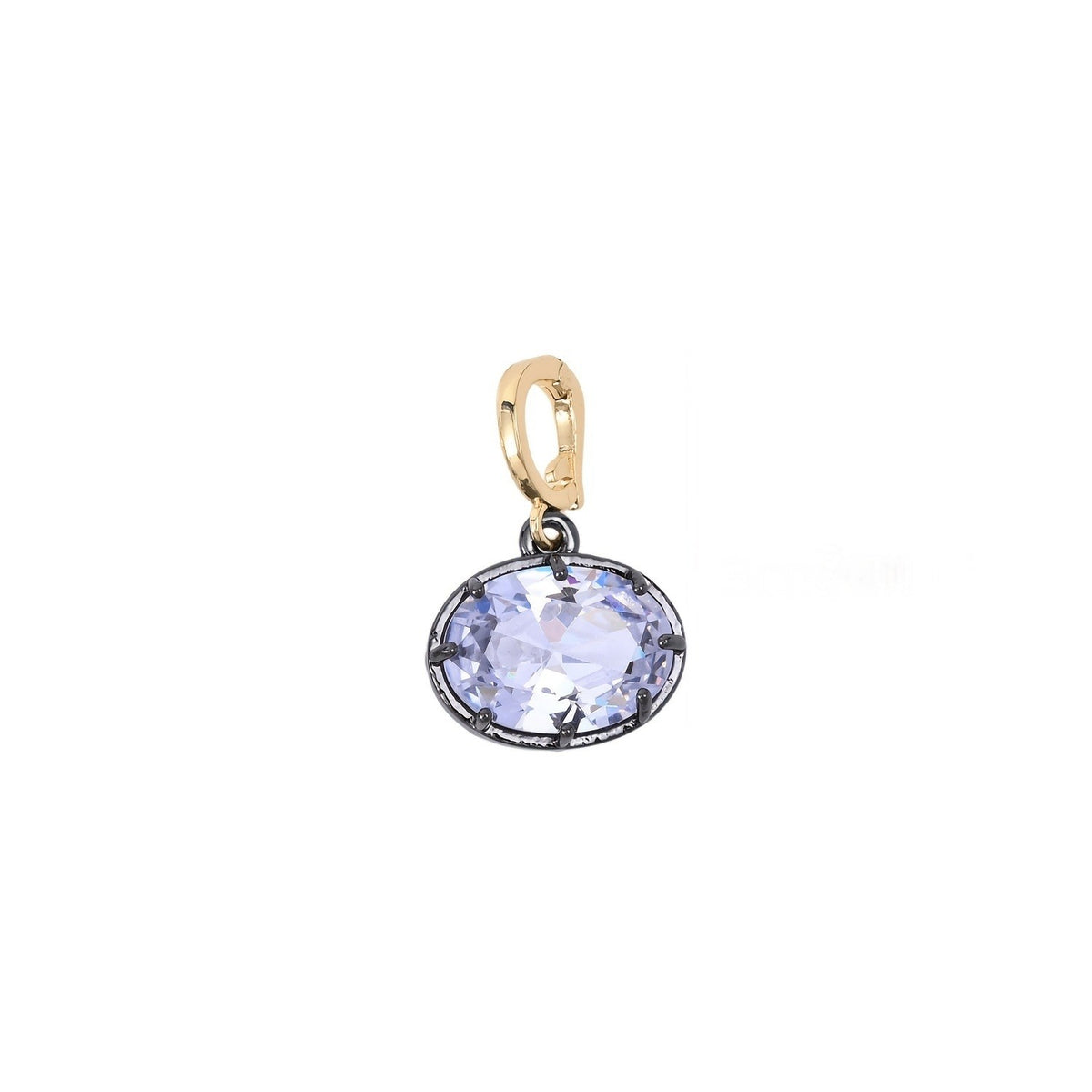 Mixed Cut Crystal Charm Necklace