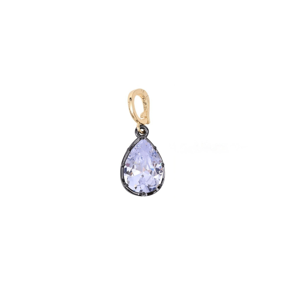 Mixed Cut Crystal Charm Necklace
