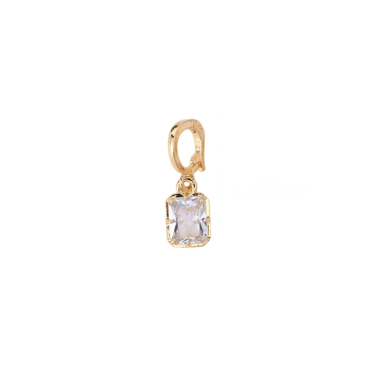 Mixed Cut Crystal Charm Necklace