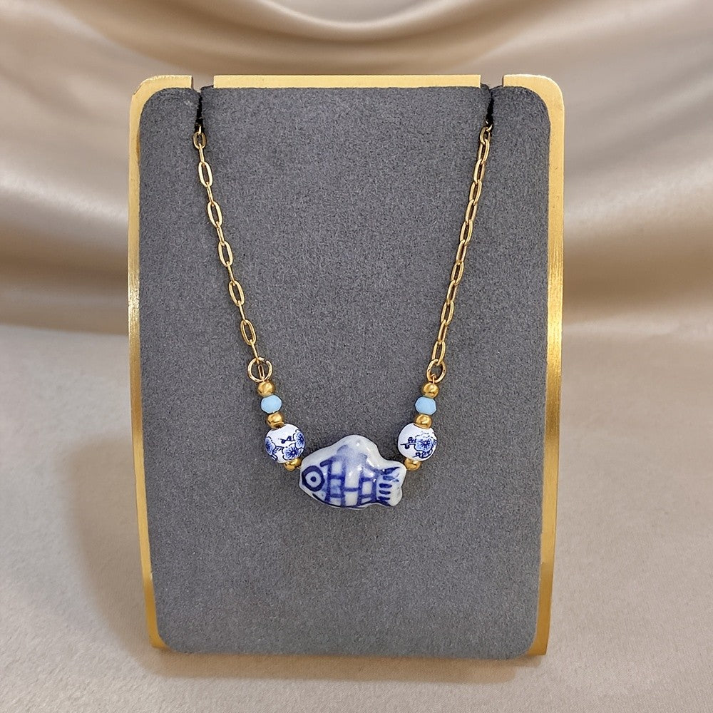 Blue Fish Ceramic Bracelet