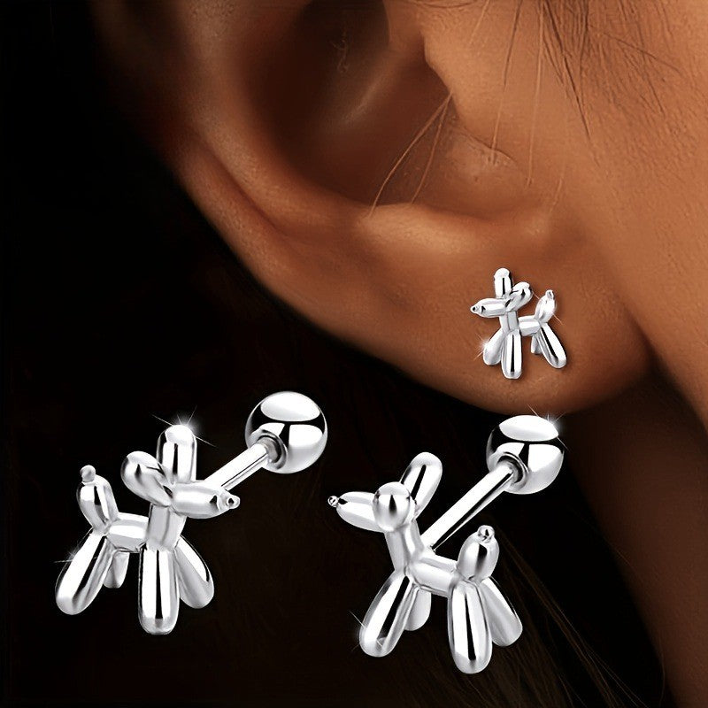 Balloon Puppy Stud Earrings