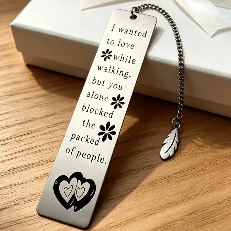 Engraved Heart Bookmark