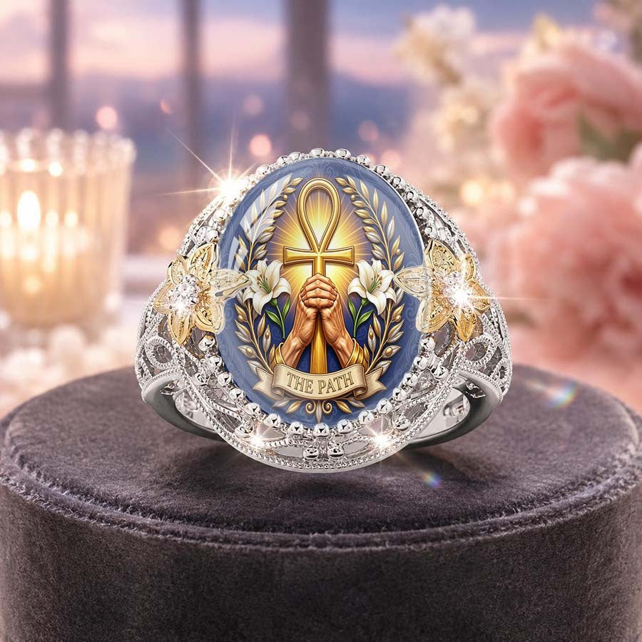 Ankh Cross Statement Ring
