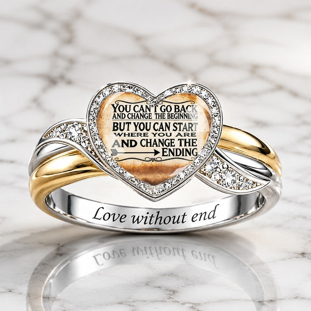 Inspirational Heart Ring
