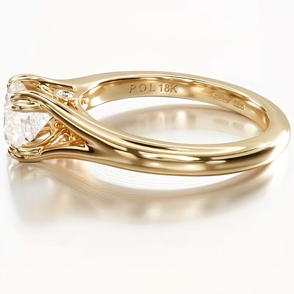 Butterfly & Daisy Glass Ring