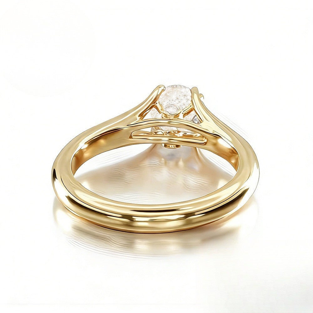 Butterfly & Daisy Glass Ring