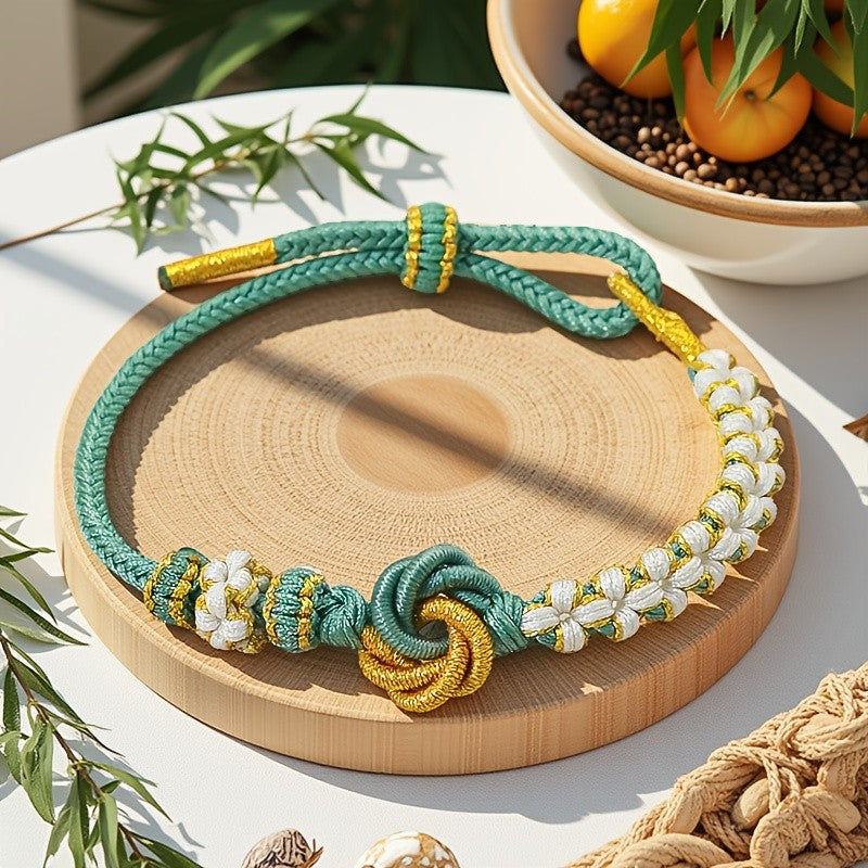 Woven Floral Love Knot Bracelet