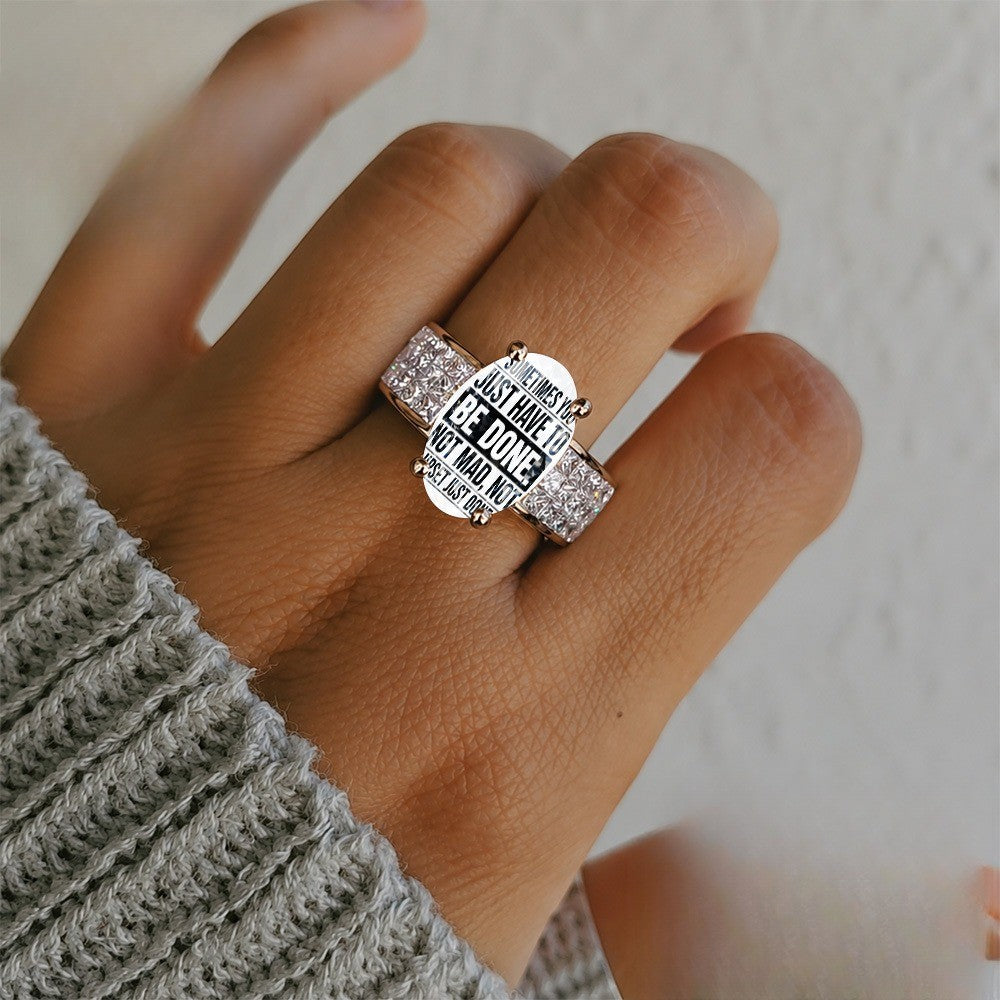 Be Done Quote Ring