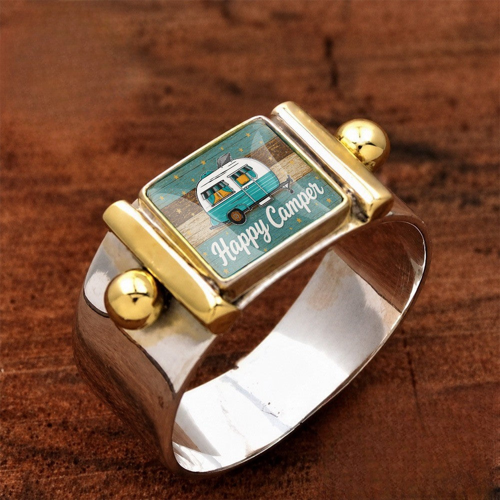 Happy Camper Square Ring