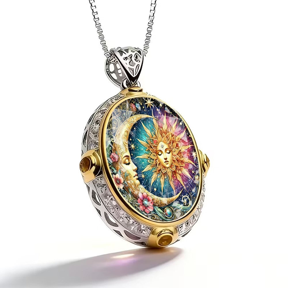 Sun & Moon Pendant Necklace