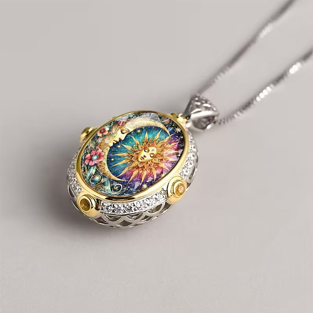 Sun & Moon Pendant Necklace