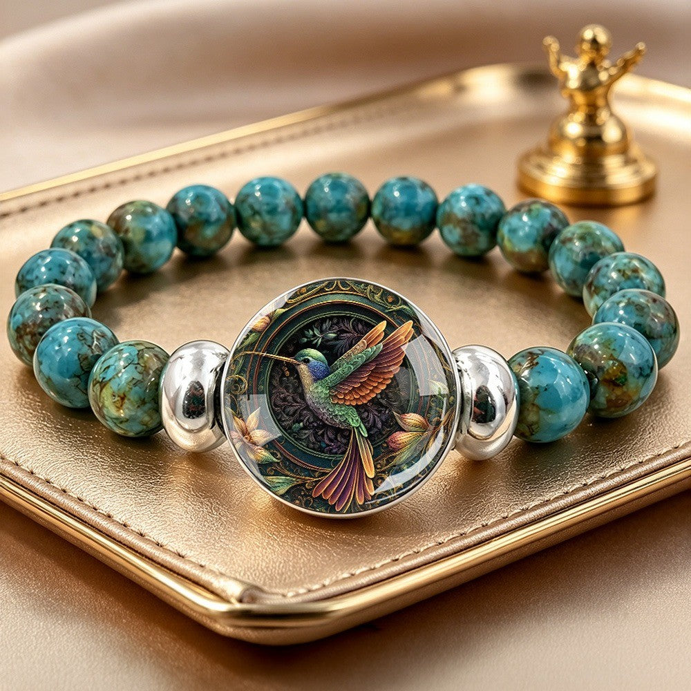 Hummingbird Cabochon Bracelet