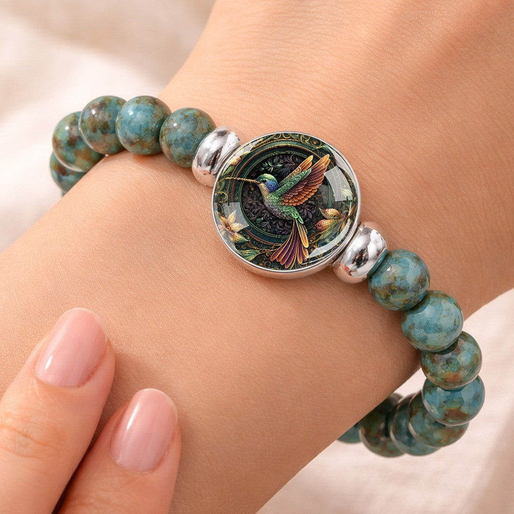 Hummingbird Cabochon Bracelet