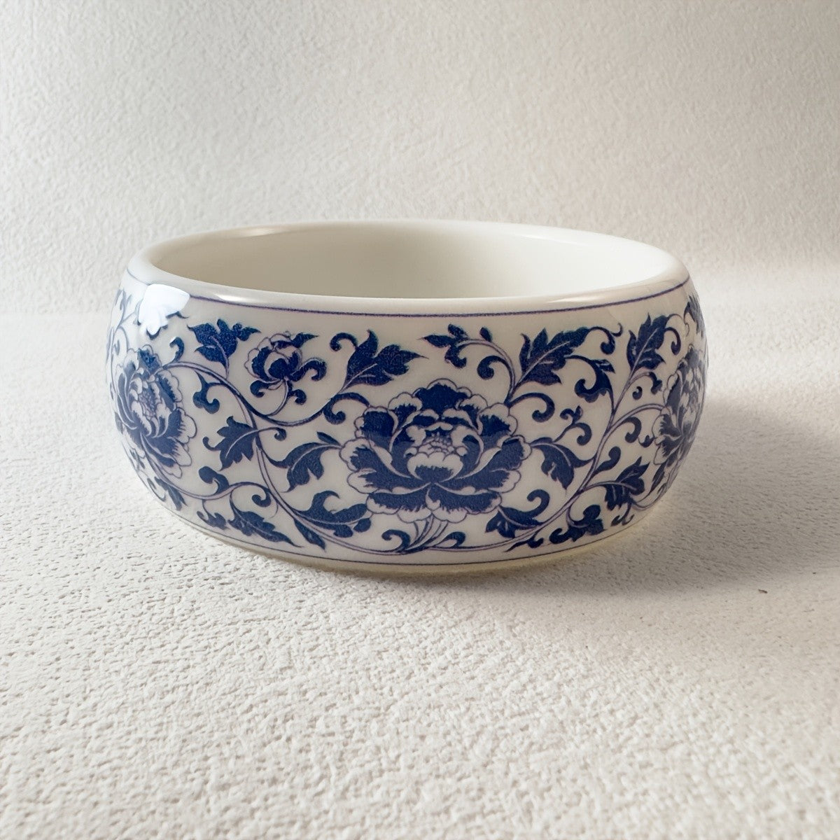 Blue Floral Wide Bangle