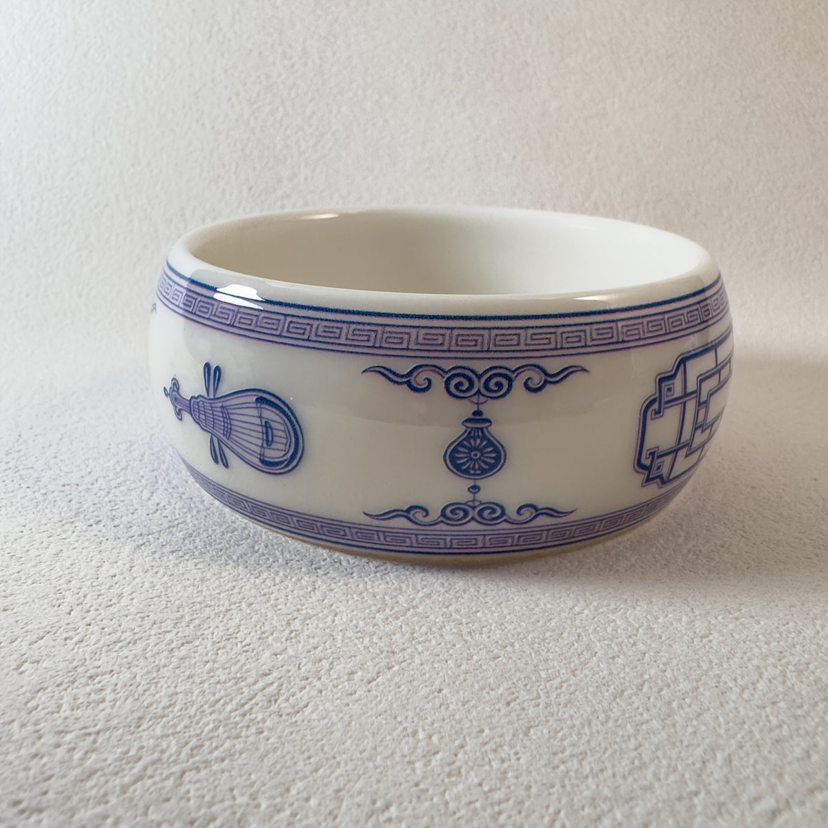 Blue Floral Wide Bangle