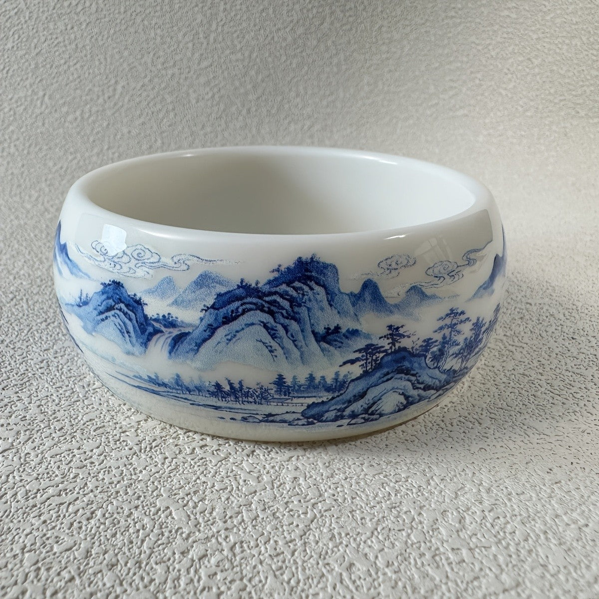 Blue Floral Wide Bangle