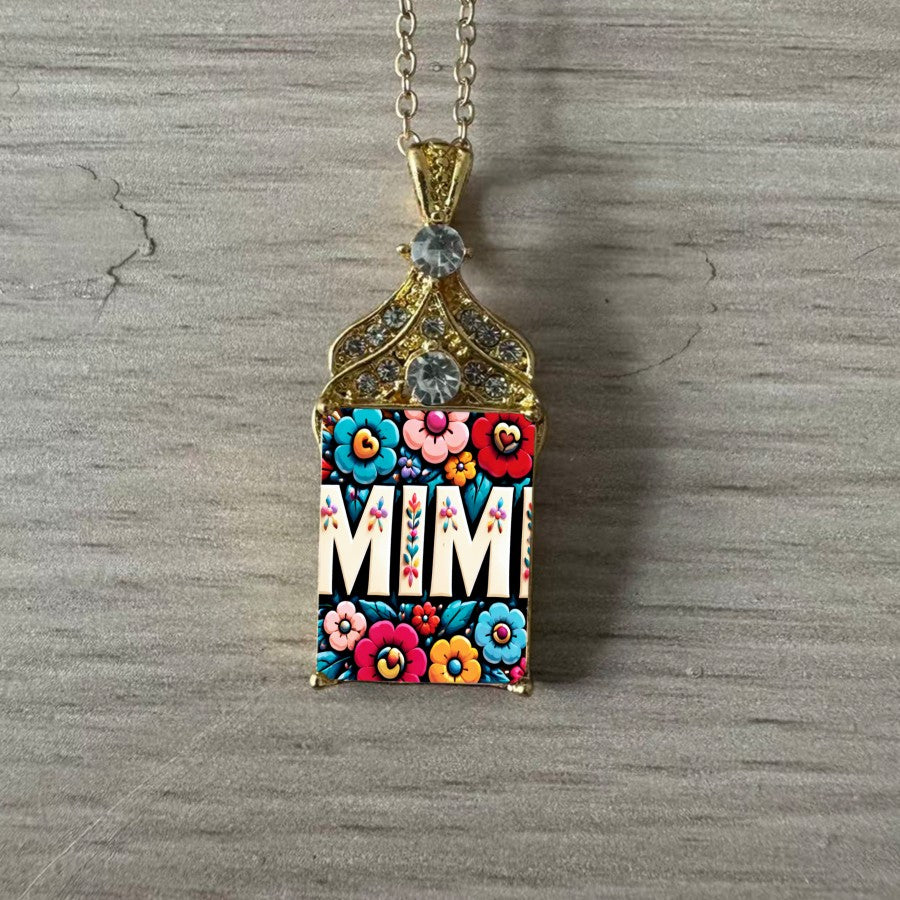 Colorful Floral Mimi Pendant Necklace