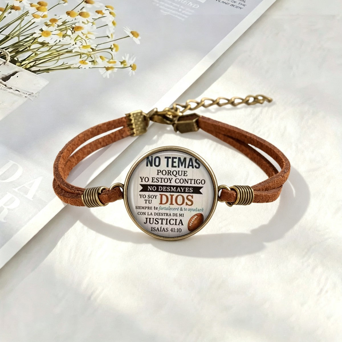 No Temas Spanish Scripture Bracelet