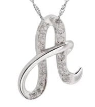 Crystal Initial D Necklace
