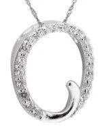 Crystal Initial D Necklace