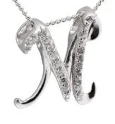 Crystal Initial D Necklace