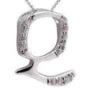 Crystal Initial D Necklace