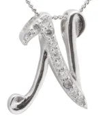 Crystal Initial D Necklace