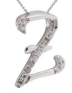 Crystal Initial D Necklace
