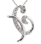 Crystal Initial D Necklace