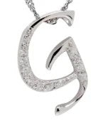 Crystal Initial D Necklace