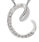 Crystal Initial D Necklace