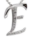 Crystal Initial D Necklace