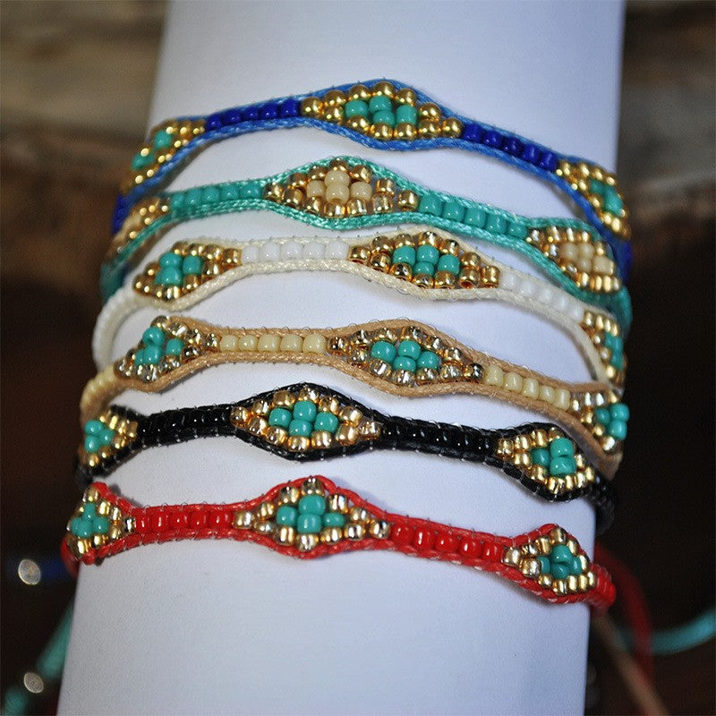 Colorful Beaded Eye Bracelet Set