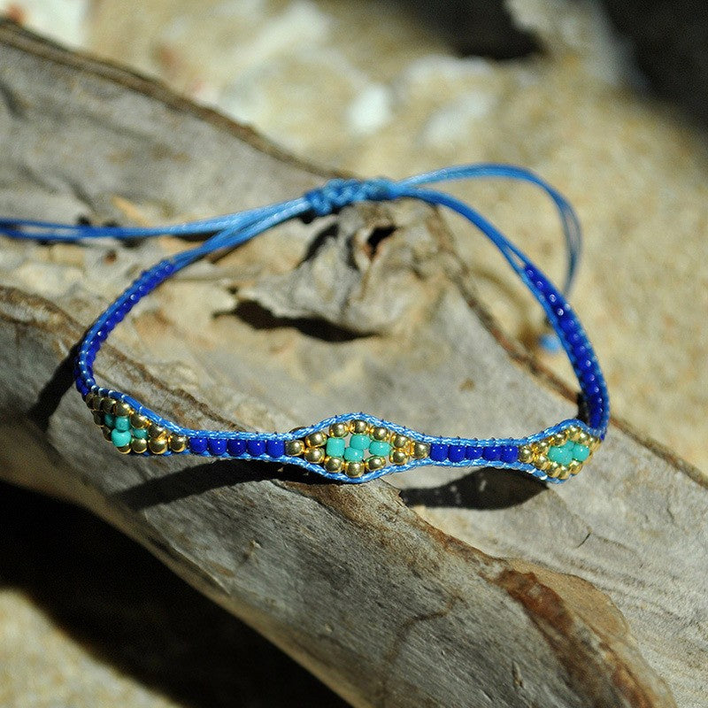 Colorful Beaded Eye Bracelet Set