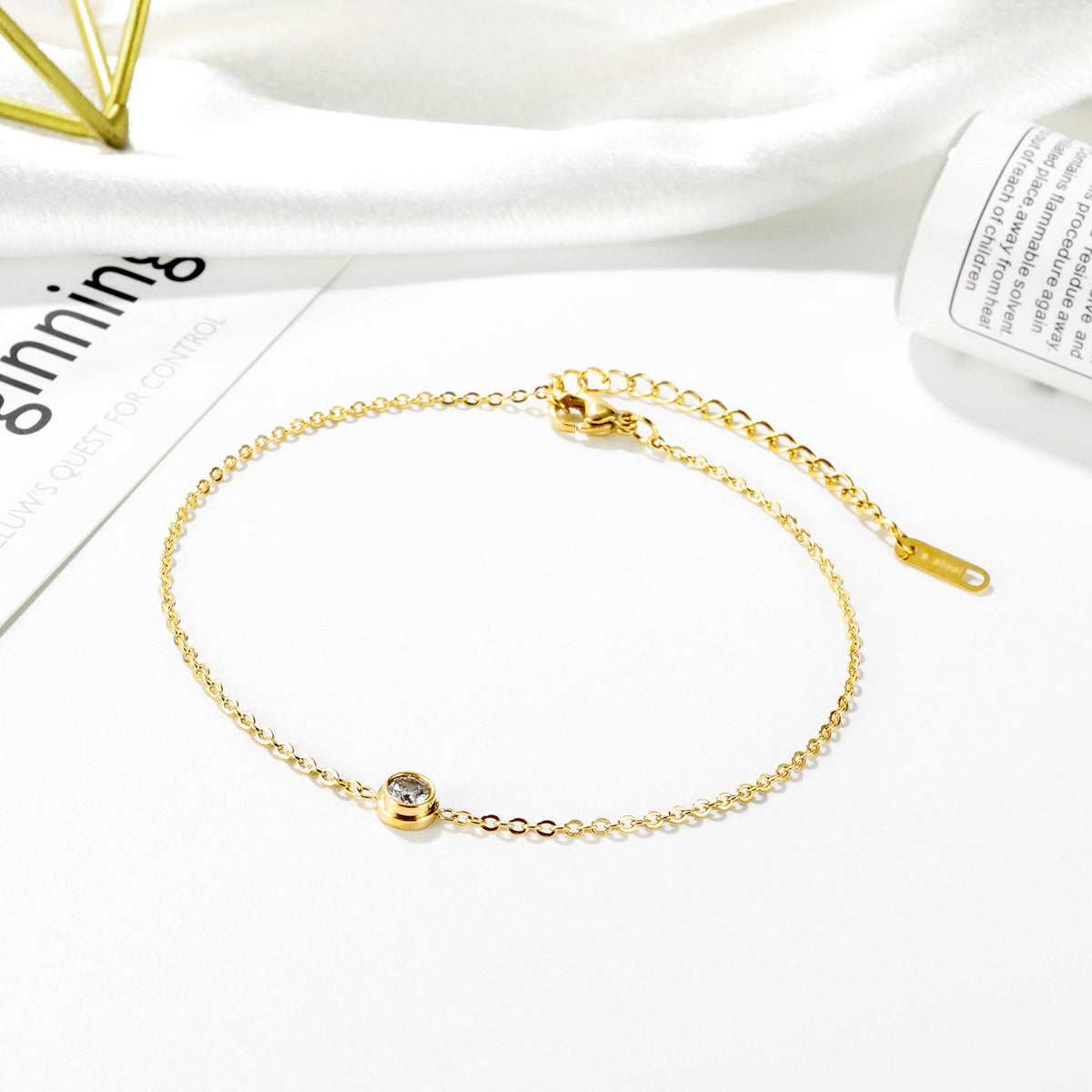 Single Stone Bezel Bracelet