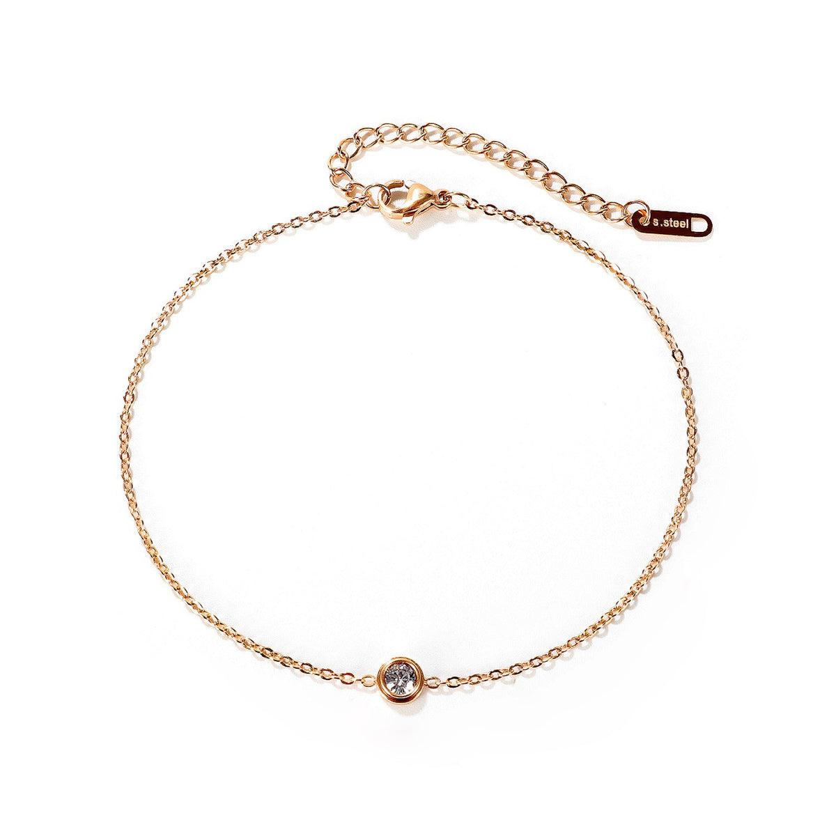 Single Stone Bezel Bracelet