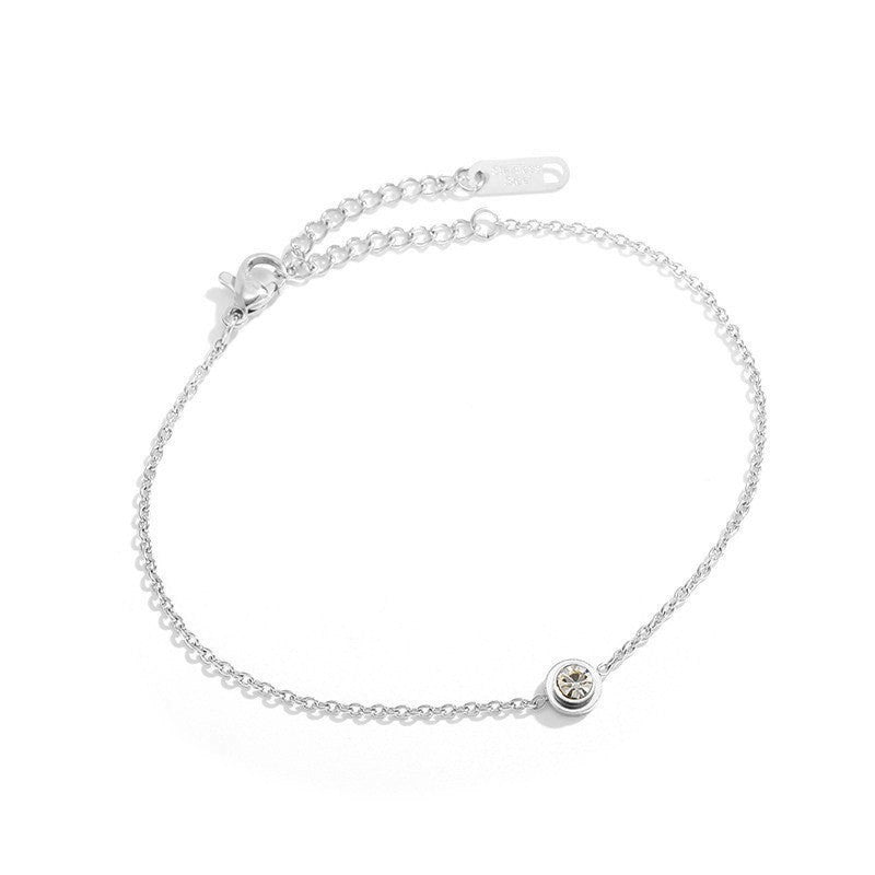 Single Stone Bezel Bracelet