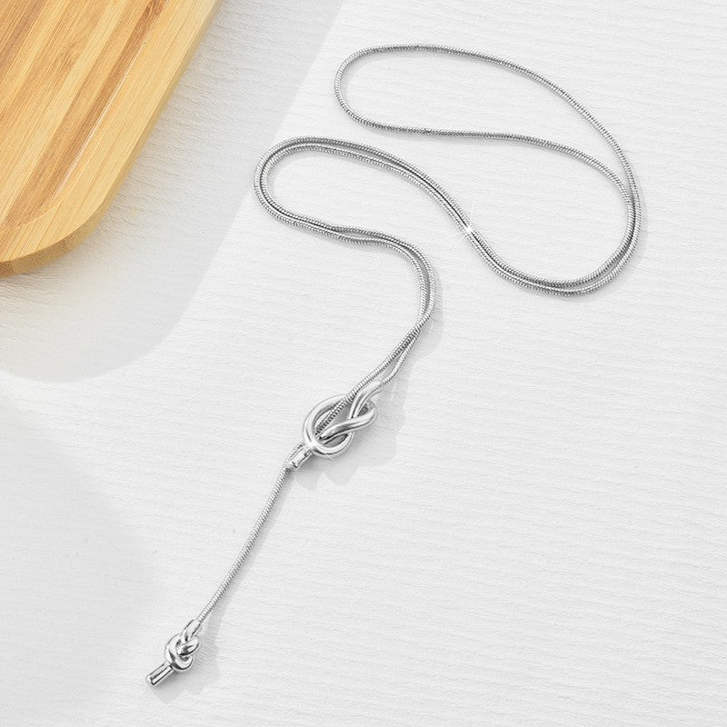 Sailor Knot Lariat Necklace