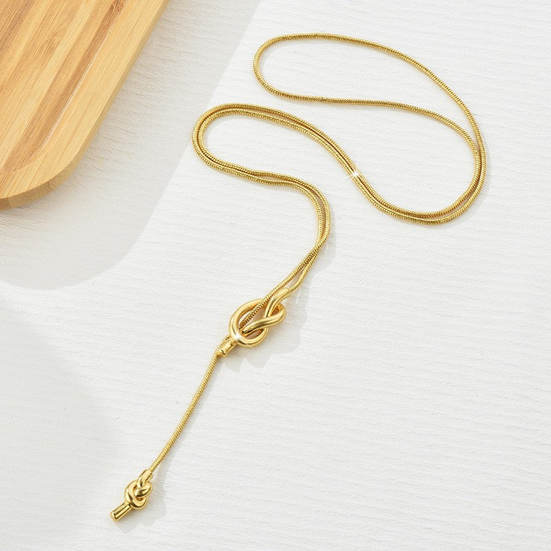 Sailor Knot Lariat Necklace