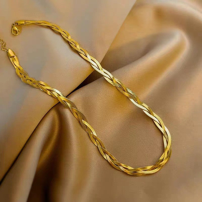 Woven Snake Chain Necklace