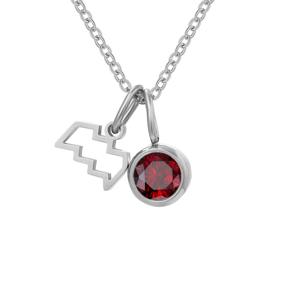 Zodiac Birthstone Necklace