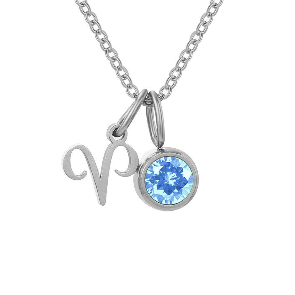 Zodiac Birthstone Necklace