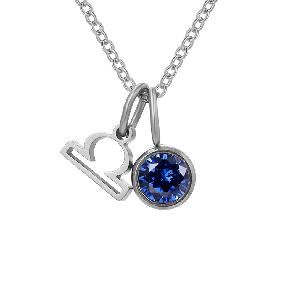 Zodiac Birthstone Necklace