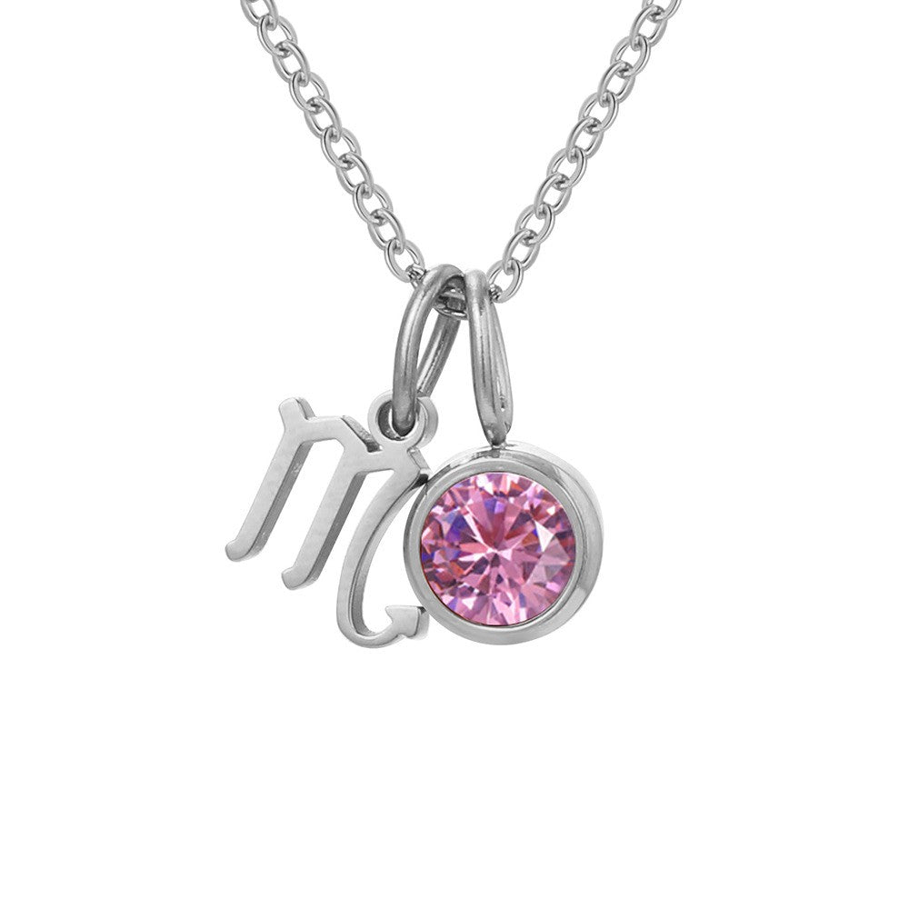 Zodiac Birthstone Necklace