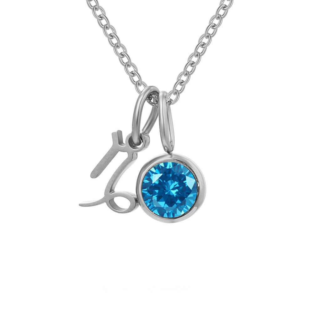 Zodiac Birthstone Necklace