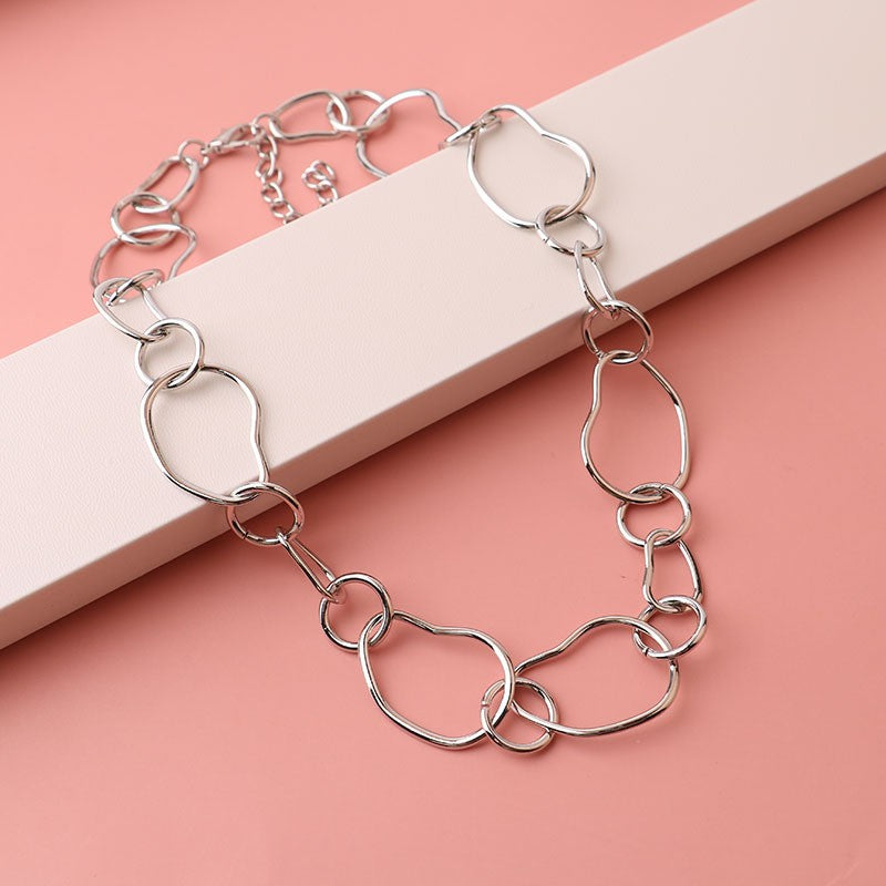 Irregular Organic Link Necklace